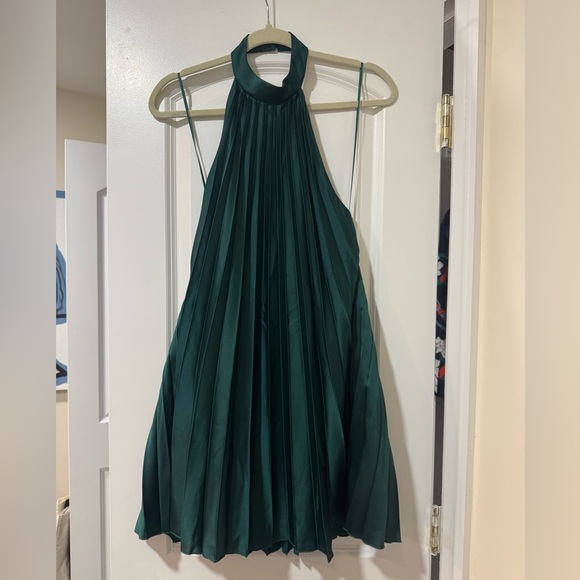 NWT Abercrombie & Fitch Giselle Pleated Trapeze Mini Dress - Picture 4 of 10